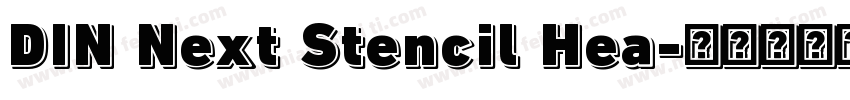 DIN Next Stencil Hea字体转换